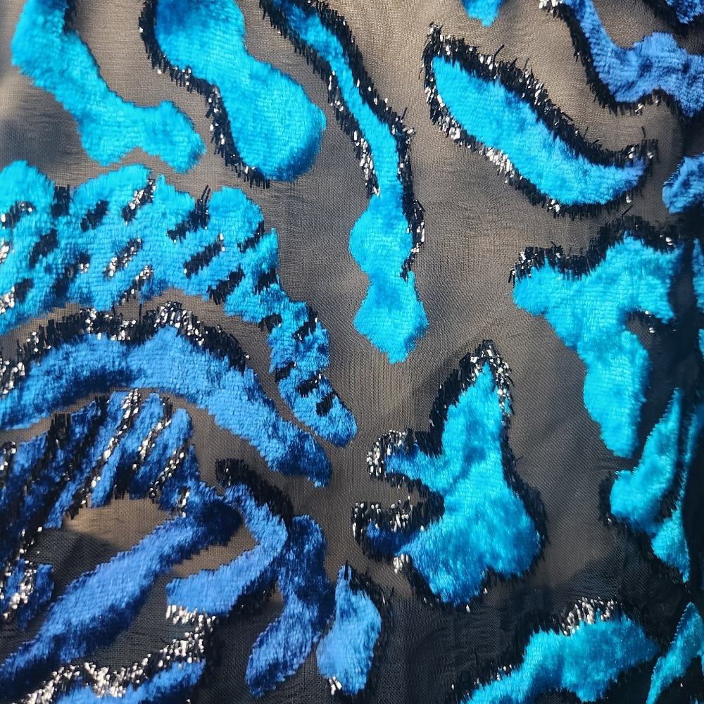 Vintage 90s Victoria's Secret Gold Label Burnout Velvet Kimono Robe Whimsigoth - Picture 12 of 13